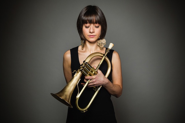 Yazz Ahmed with fluegelhorn